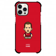 Harry Kane Phone Case For iPhone and Samsung Galaxy Devices - Harry Kane Chibi Art On Red Background