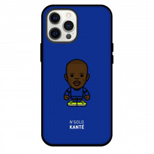 N Golo Kante Phone Case For iPhone and Samsung Galaxy Devices - N Golo Kante Chibi Art On Blue Background