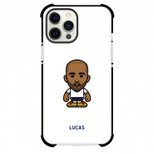 Lucas Moura Phone Case For iPhone and Samsung Galaxy Devices - Lucas Moura Chibi Art On White Background