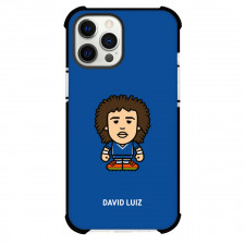 David Luiz Phone Case For iPhone and Samsung Galaxy Devices - David Luiz Chibi Art On Blue Background