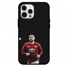 Luke Shaw Phone Case For iPhone and Samsung Galaxy Devices - Luke Shaw Running On Black Background