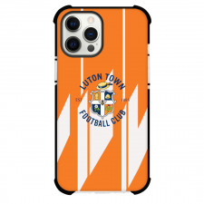 Luton Town F.C. Phone Case For iPhone Samsung Galaxy Pixel OnePlus Vivo Xiaomi Asus Sony Motorola Nokia - Luton Town F.C. Official Logo On Orange White Graphic Art