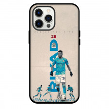 Riyad Mahrez Phone Case For iPhone and Samsung Galaxy Devices - Riyad Mahrez 26 Grayscale Bege Background