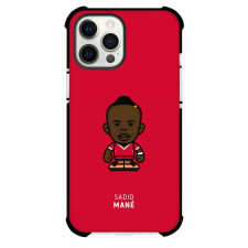 Sadio Mané Phone Case For iPhone and Samsung Galaxy Devices - Sadio Mané Chibi Art On Red Background