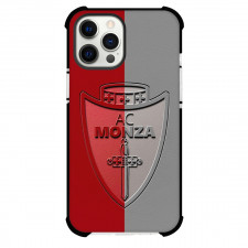 A.C. Monza Phone Case For iPhone and Samsung Galaxy Devices - A.C. Monza Logo Carving On Red Gray Background
