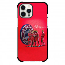 FC Bayern Munich Phone Case For iPhone and Samsung Galaxy Devices - FC Bayern Munich King Celebration Red Background