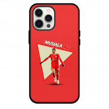 Jamal Musiala Phone Case For iPhone and Samsung Galaxy Devices - Jamal Musiala 42 King Celebration Red Background