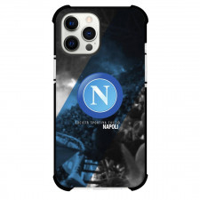 S.S.C. Napoli Phone Case For iPhone and Samsung Galaxy Devices - S.S.C. Napoli Logo Stripe Background