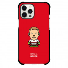 Manuel Neuer Phone Case For iPhone and Samsung Galaxy Devices - Manuel Neuer Chibi Art On Red Background