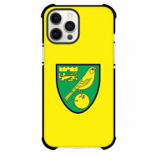 Norwich City F.C. Phone Case For iPhone and Samsung Galaxy Devices - Norwich City F.C. Logo On Yellow Background