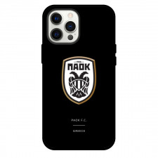 PAOK FC Phone Case For iPhone and Samsung Galaxy Devices - PAOK FC Logo On Blackground