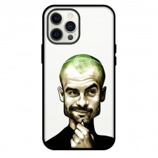 Pep Guardiola Phone Case For iPhone and Samsung Galaxy Devices - Pep Guardiola Cartoon Illustration Steve Jobs Style