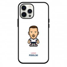 Lukas Podolski Phone Case For iPhone and Samsung Galaxy Devices - Lukas Podolski Chibi Art On White Background