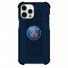 Paris Saint-Germain F.C. Phone Case For iPhone and Samsung Galaxy Devices - Paris Saint-Germain F.C. Logo CyanBlue Background