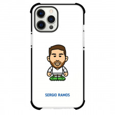 Sergio Ramos Phone Case For iPhone and Samsung Galaxy Devices - Sergio Ramos Chibi Art On White Background
