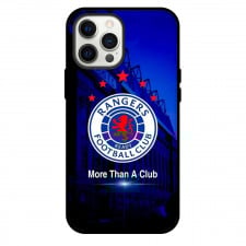 Rangers F.C. Phone Case For iPhone and Samsung Galaxy Devices - Rangers F.C. Logo More Than A Club On Blue Background