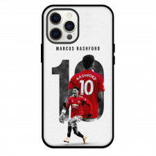 Marcus Rashford Phone Case For iPhone and Samsung Galaxy Devices - Marcus Rashford 10 Celebration On White Background