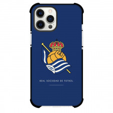 Real Sociedad Phone Case For iPhone and Samsung Galaxy Devices - Real Sociedad Logo On Blue Background