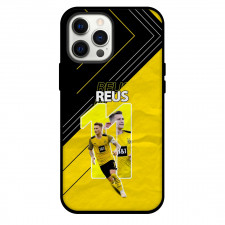 Marco Reus Phone Case For iPhone and Samsung Galaxy Devices - Marco Reus 11 Running Yellow Background