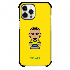 Ronaldo Phone Case For iPhone and Samsung Galaxy Devices - Ronaldo Chibi Art On Yellow Background