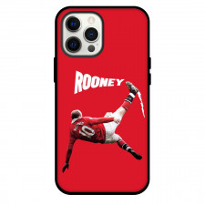Wayne Rooney Phone Case For iPhone and Samsung Galaxy Devices - Wayne Rooney Signature Posture Red Background