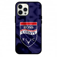Ross County F.C. Phone Case For iPhone and Samsung Galaxy Devices - Ross County F.C. Logo On Blue Background