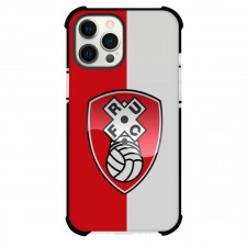 Rotherham United F.C. Phone Case For iPhone and Samsung Galaxy Devices - Rotherham United F.C. Logo On Red White Background