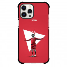 Mohamed Salah Phone Case For iPhone and Samsung Galaxy Devices - Mohamed Salah King On Red Background