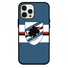 U.C. Sampdoria Phone Case For iPhone and Samsung Galaxy Devices - U.C. Sampdoria Logo On Blue Background