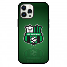 U.S. Sassuolo Calcio Phone Case For iPhone and Samsung Galaxy Devices - U.S. Sassuolo Calcio Logo On Green Background