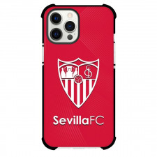 Sevilla FC Phone Case For iPhone and Samsung Galaxy Devices - Sevilla FC White Logo On Red Background