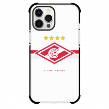 FC Spartak Moscow Phone Case For iPhone and Samsung Galaxy Devices - FC Spartak Moscow Logo On White Background