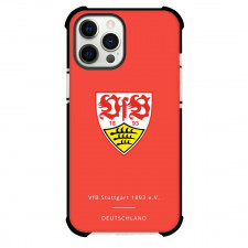 VfB Stuttgart Phone Case For iPhone and Samsung Galaxy Devices - VfB Stuttgart Logo On Red Background