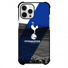 Tottenham Hotspur F.C. Phone Case For iPhone and Samsung Galaxy Devices - Tottenham Hotspur F.C. Logo Stripe Background