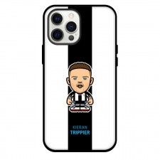 Kieran Trippier Phone Case For iPhone and Samsung Galaxy Devices - Kieran Trippier Chibi Art On Black White Background