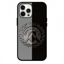 Udinese Calcio Phone Case For iPhone and Samsung Galaxy Devices - Udinese Calcio Logo Carving On Gray Black Background