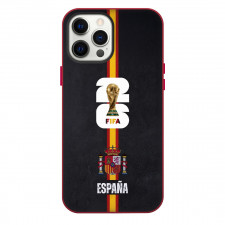 Spain 2026 Fifa World Cup Champion Phone Case For iPhone Samsung Galaxy Pixel OnePlus Vivo Xiaomi Asus Sony Motorola Nokia - Spain 2026 Fifa World Cup Champion Minimalist Flag Stripe Poster