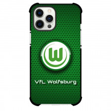 VfL Wolfsburg Phone Case For iPhone and Samsung Galaxy Devices - VfL Wolfsburg Logo On Green Dot Background
