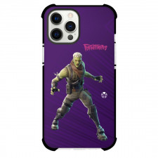 Fortnite Brainiac Phone Case For iPhone and Samsung Galaxy Devices - Brainiac Standing On Purple Background