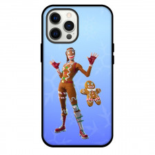 Fortnite Ginger Gunner Phone Case For iPhone and Samsung Galaxy Devices - Ginger Gunner Standing Blue Background
