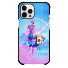 Fortnite Llama Phone Case For iPhone and Samsung Galaxy Devices - Llama Purple And Blue Background