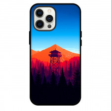 Firewatch Phone Case For iPhone and Samsung Galaxy Devices - Firewatch A Mountain With A Tower Art
