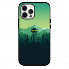 Firewatch Phone Case For iPhone and Samsung Galaxy Devices - Firewatch A Mountain With A Tower Green Art