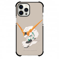 Gundam Wing Gundam Unicorn Phone Case For iPhone And Samsung Galaxy Devices - Gundam Unicorn Minimalist Portrait