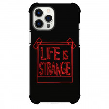 Life Is Strange Phone Case For iPhone and Samsung Galaxy Devices - Life Is Strange Red Neon Light On Black Background