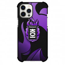 League of Legends KOI Phone Case For iPhone And Samsung Galaxy Devices - KOI Logo Purple Black Background