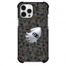 Super Mario Blooper Phone Case For iPhone And Samsung Galaxy Devices - Blooper On Pattern Art Gray Background