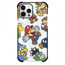 Paper Mario Phone Case For iPhone And Samsung Galaxy Devices - Paper Mario Character Stickers