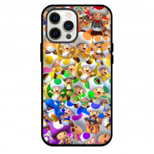Super Mario Toad Phone Case For iPhone and Samsung Galaxy Devices - Toad Icon Pattern Art