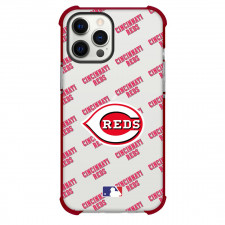 MLB Cincinnati Reds Phone Case For iPhone and Samsung Galaxy Devices - Cincinnati Reds Medley Monogram Wordmark